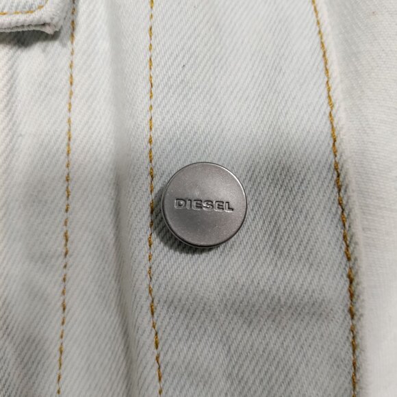 Diesel Men's Light Blue Denim Trucker Jacket Size Large - Picture 6 of 15